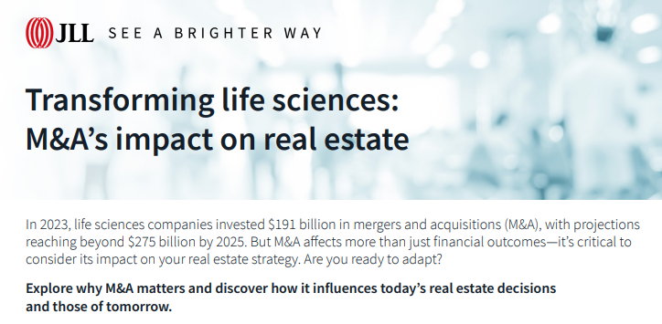 Transforming life sciences  M&A’s impact on real estate